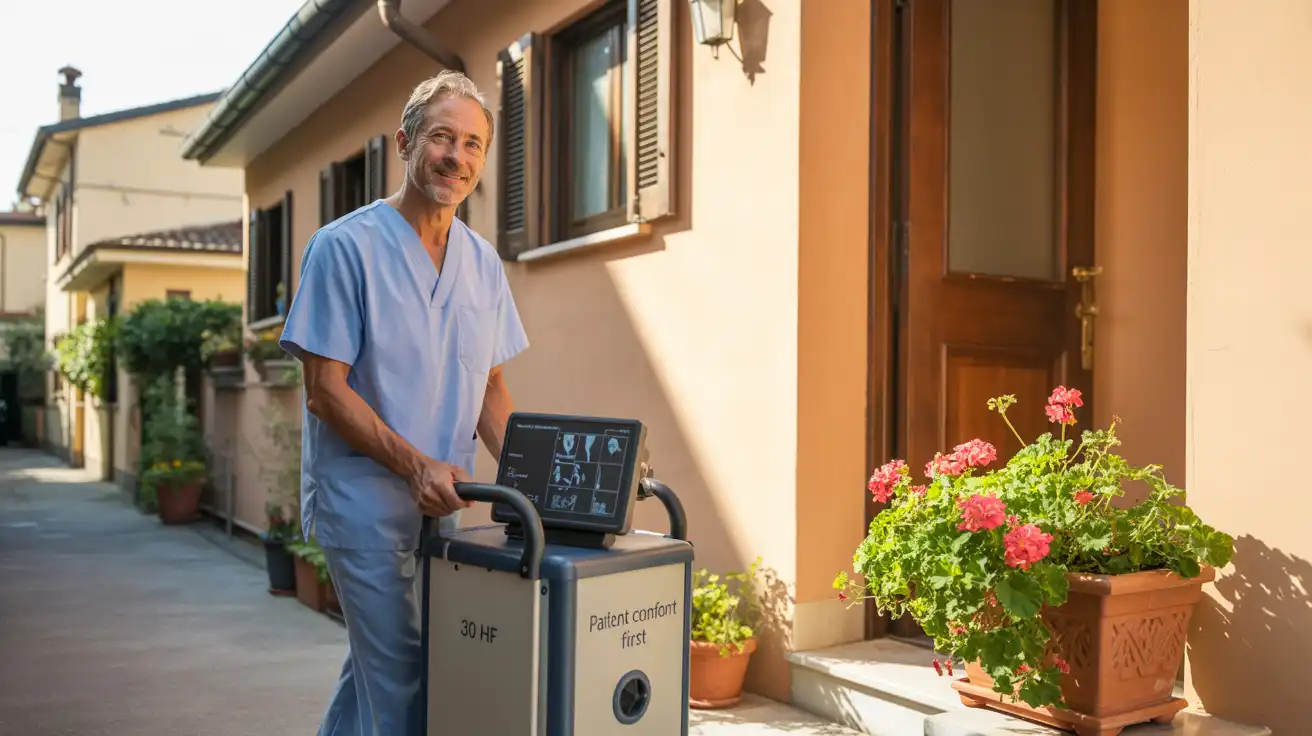 Arrivo del tecnico specializzato a casa tua